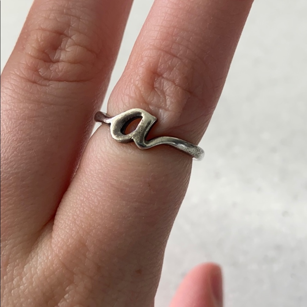 James Avery Script Initial Ring “A”